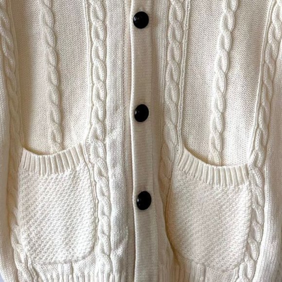 Nicolas & Bears Cream Button Up Cardigan Sweater - Picture 2 of 6